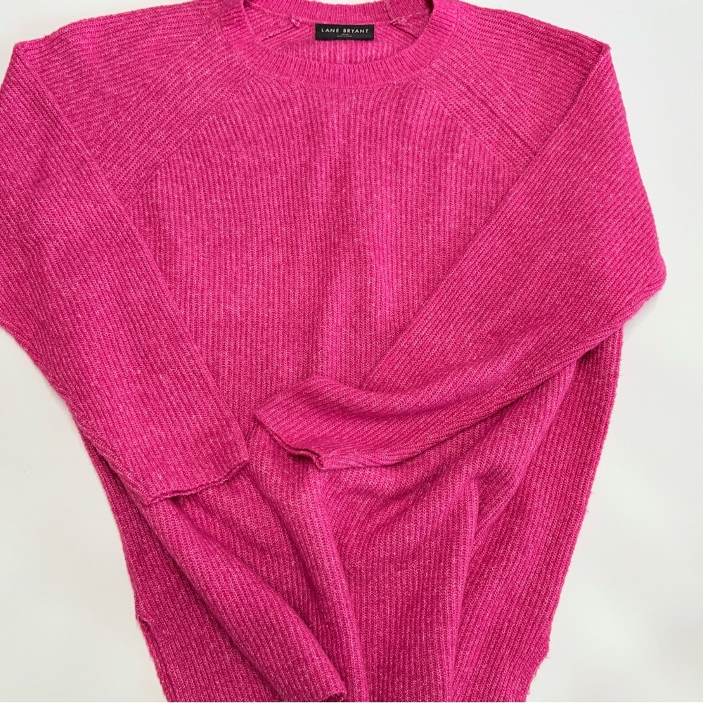 women’s Lane Bryant fuchsia sweater